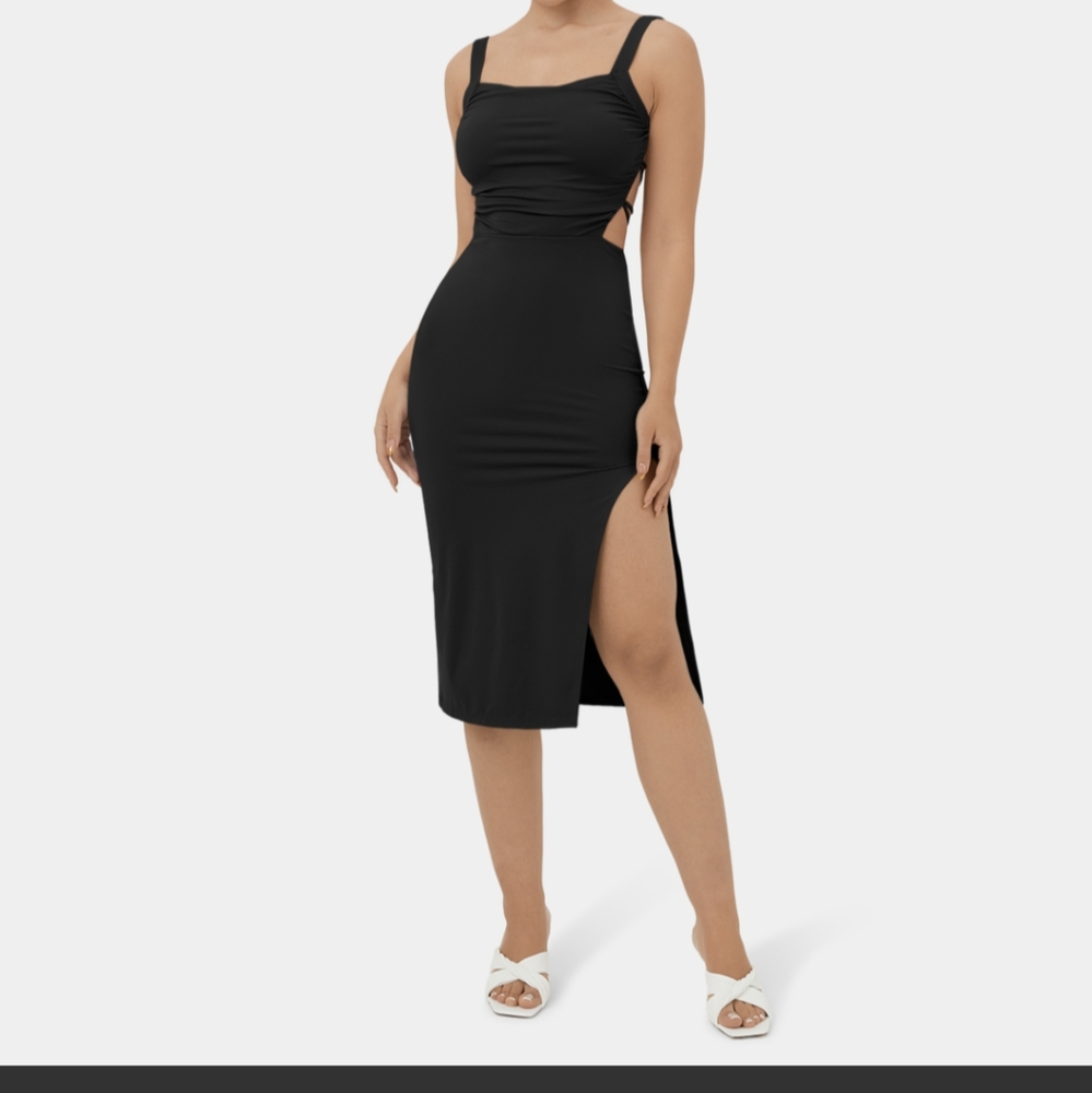 Halara Black Dress